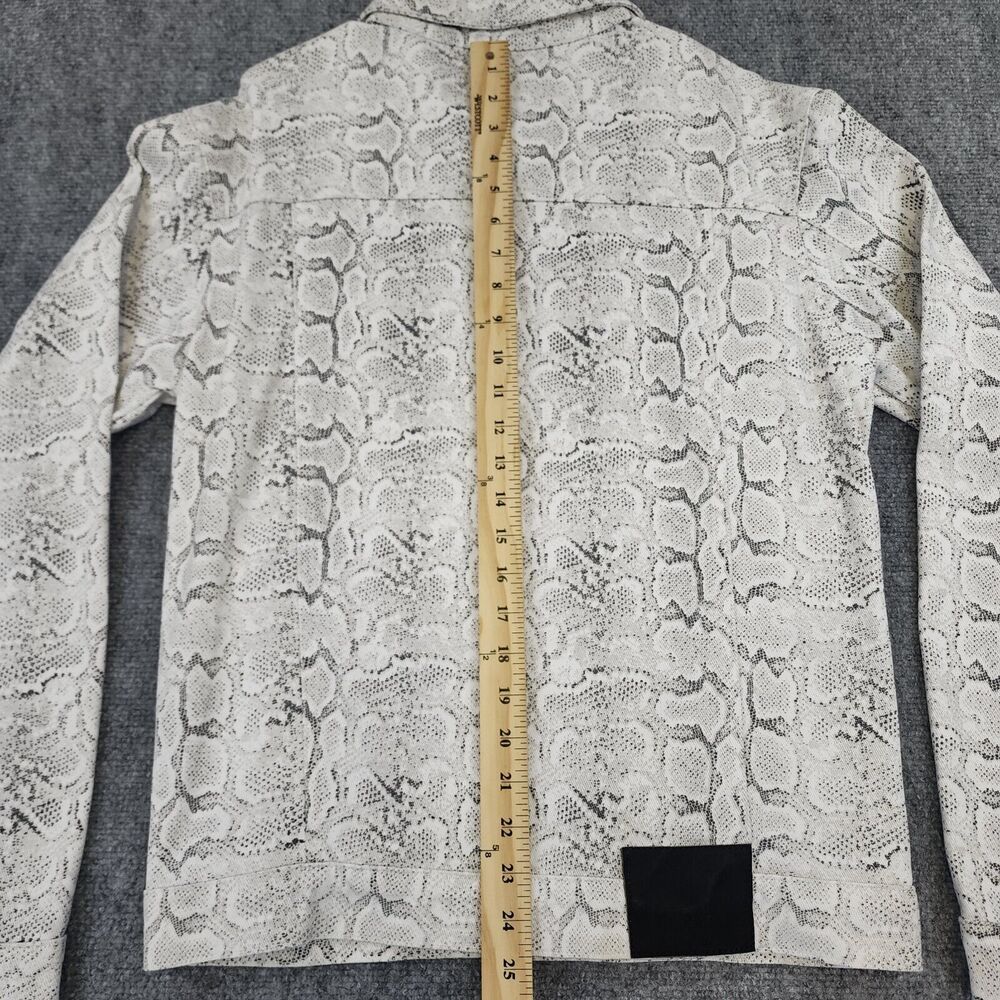 The People Vs Jacket Womens Large Snake Skin Denim Trucker Festival Rock & Roll - Picture 7 of 16